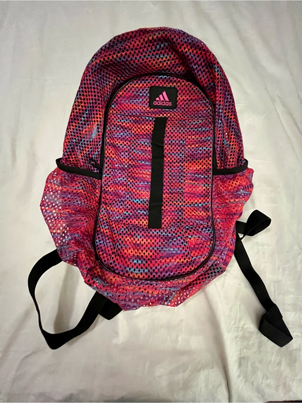 Adidas Pink multi-colored Patterned Backpack